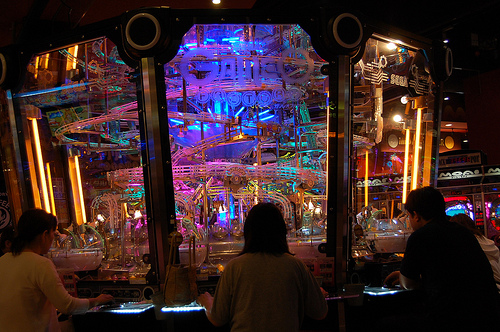 An enormous 360-degree Rube Goldberg-like game. Pretty incredible.